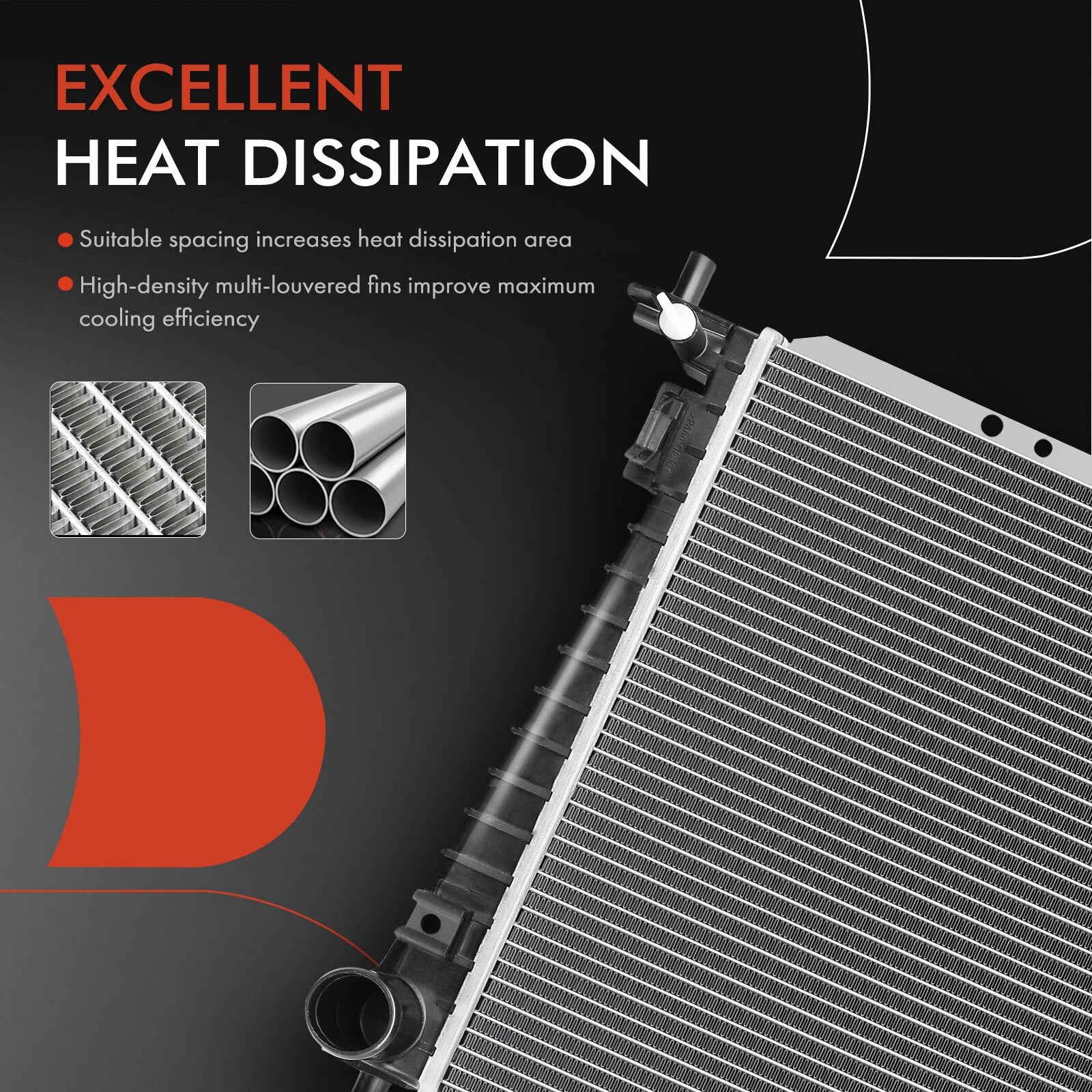 Radiator with Oil Cooler for Ford F-150 (1999–2003) Expedition (1999–2002)