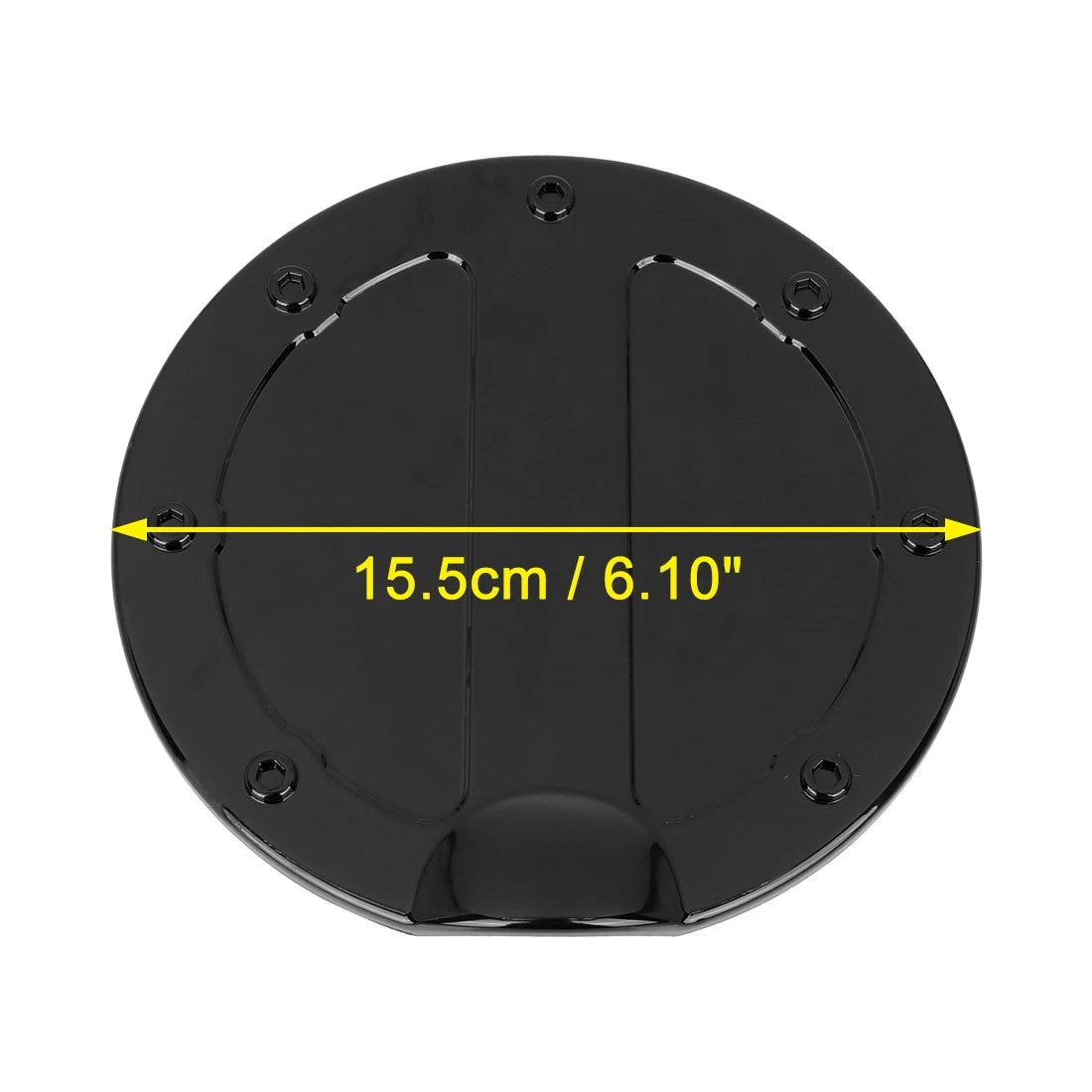Black Gas Cap Fuel Filler Door Cover for Ford F150 (2009–2014)