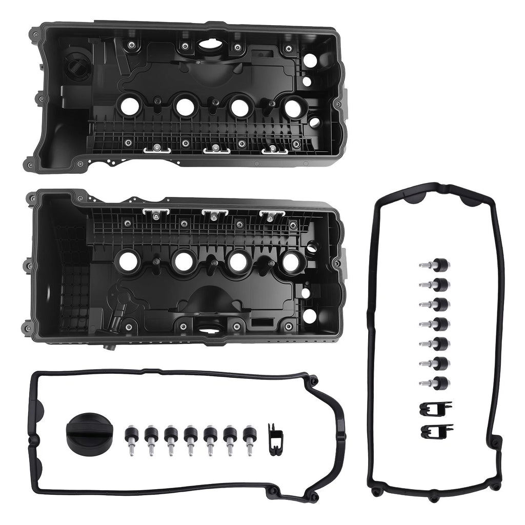 Left + Right Valve Cover Set for BMW 545i 645Ci 550i 650i (2004–2010)