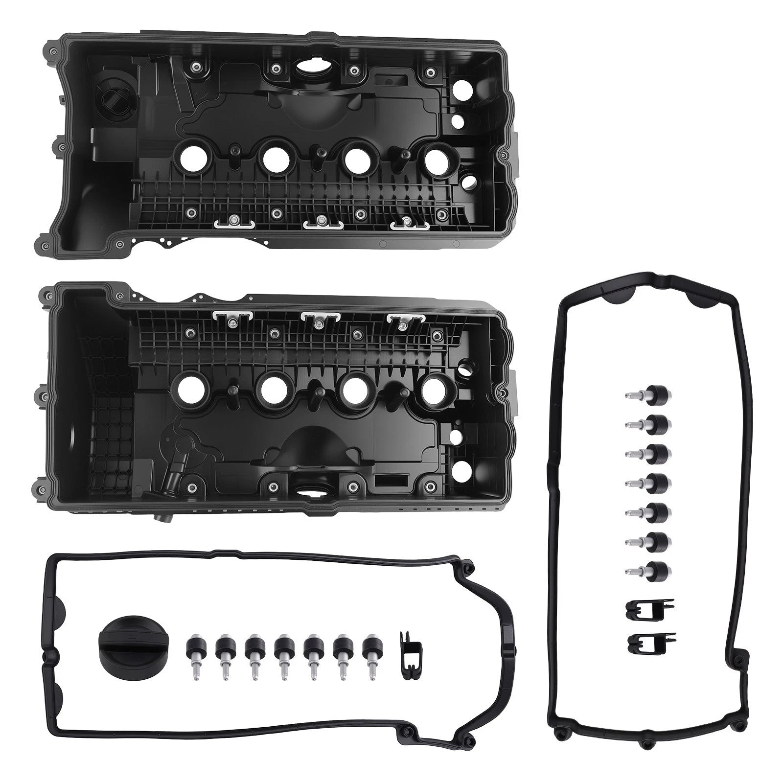 Left + Right Valve Cover Set for BMW 545i 645Ci 550i 650i (2004–2010)