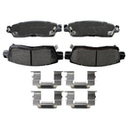 DuraGo Rear Rotors & Akebono ProACT Ceramic Brake Pads Kit for Envoy Rainier (2002–2009)