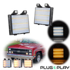 LED Dynamic Turn Signal Side Corner Marker Lights for Chevy GMC Pickup Truck