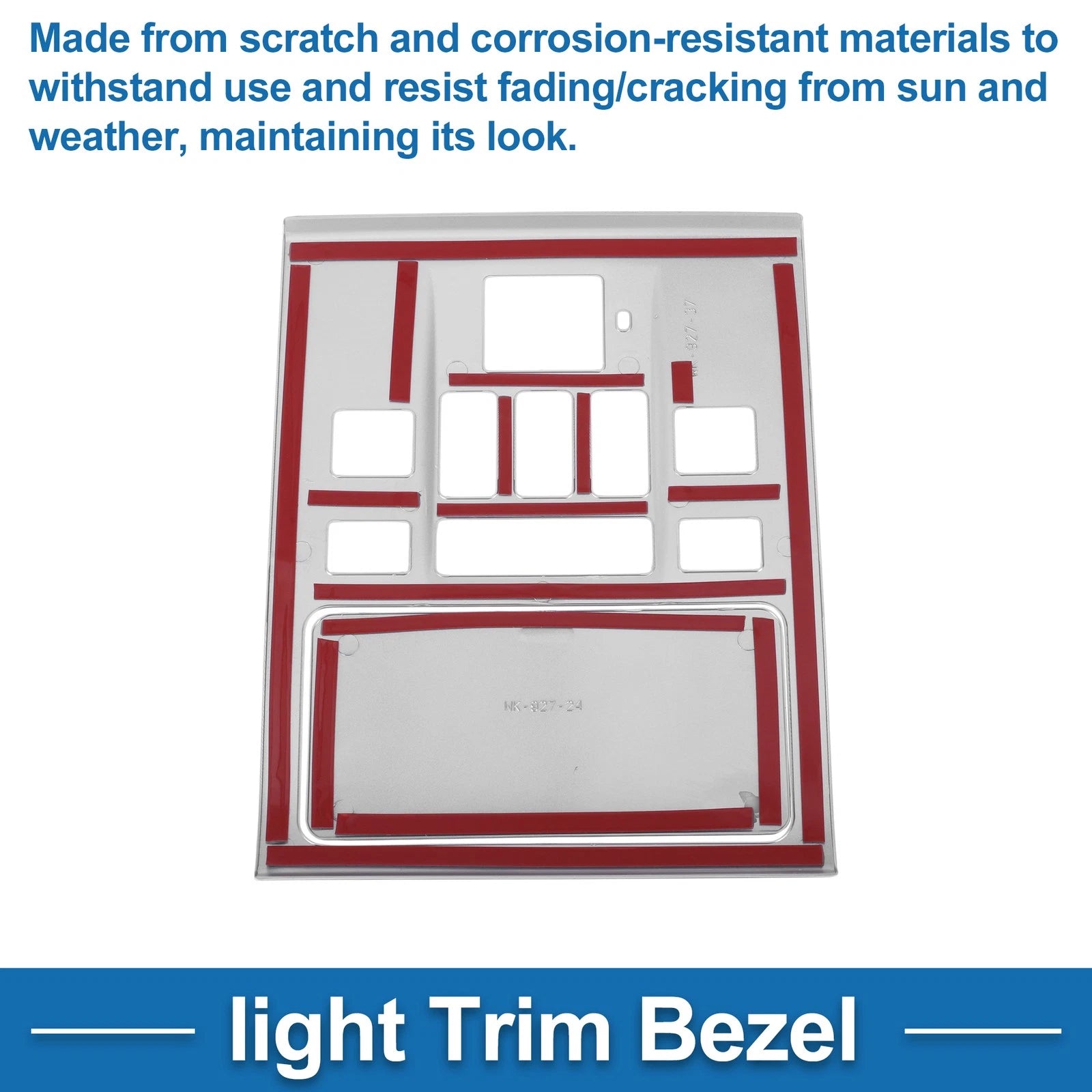 Front Row Light Trim Bezel for Toyota Alphard Vellfire (2023–2025) Silver Tone