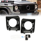 Headlight Bezel for Mercedes G500 G63 W463 (1990–2018) with LED DRL