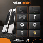 Black Running Boards Kit for Silverado Sierra 1500-3500HD (2007-2019)