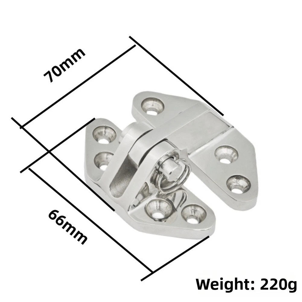 316 Stainless Steel Hinge Strap for Boat RV Cabinet Mounting (76x65mm)
