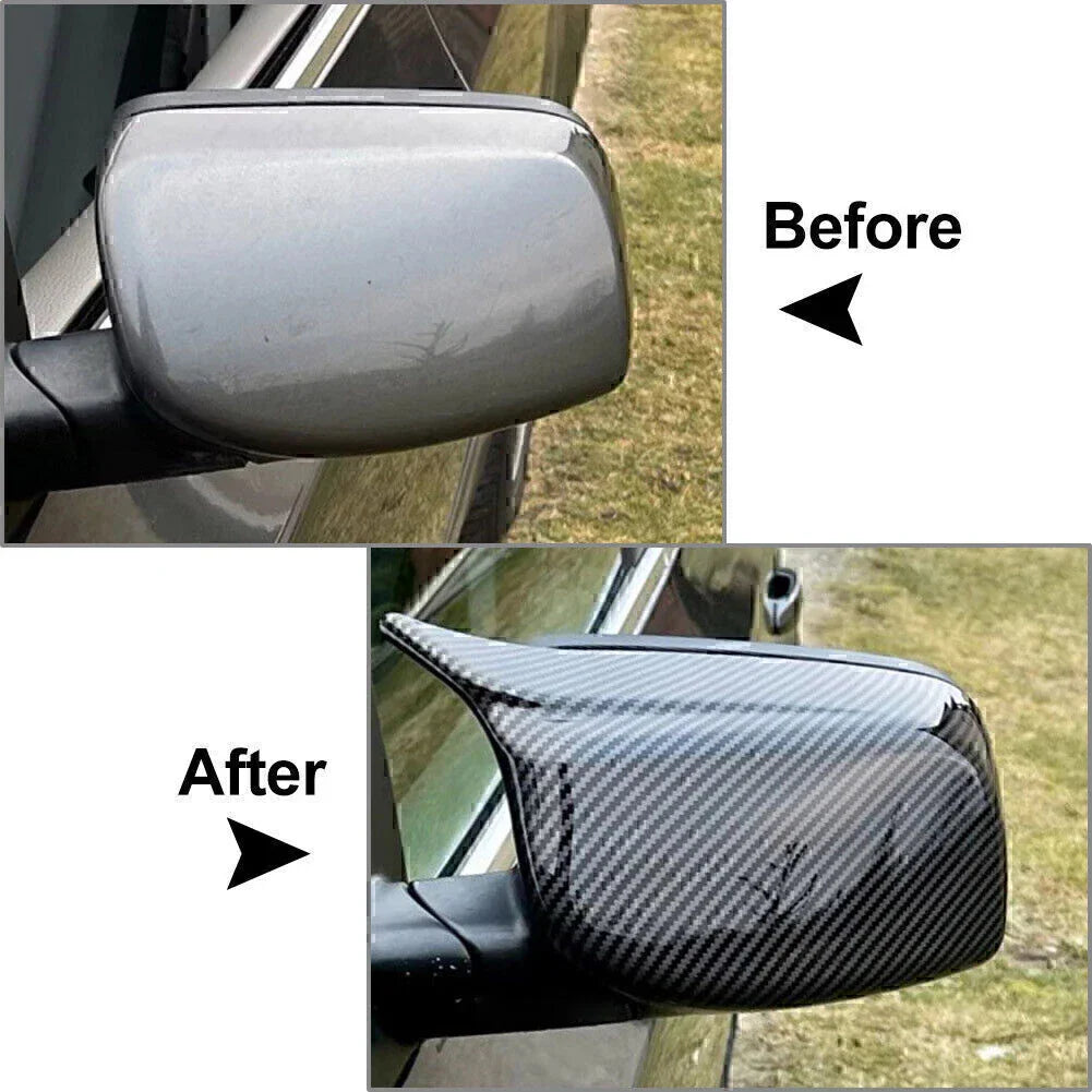 ABS M Style Side Mirror Cover Caps for BMW 5 6 Series (2003-2010)