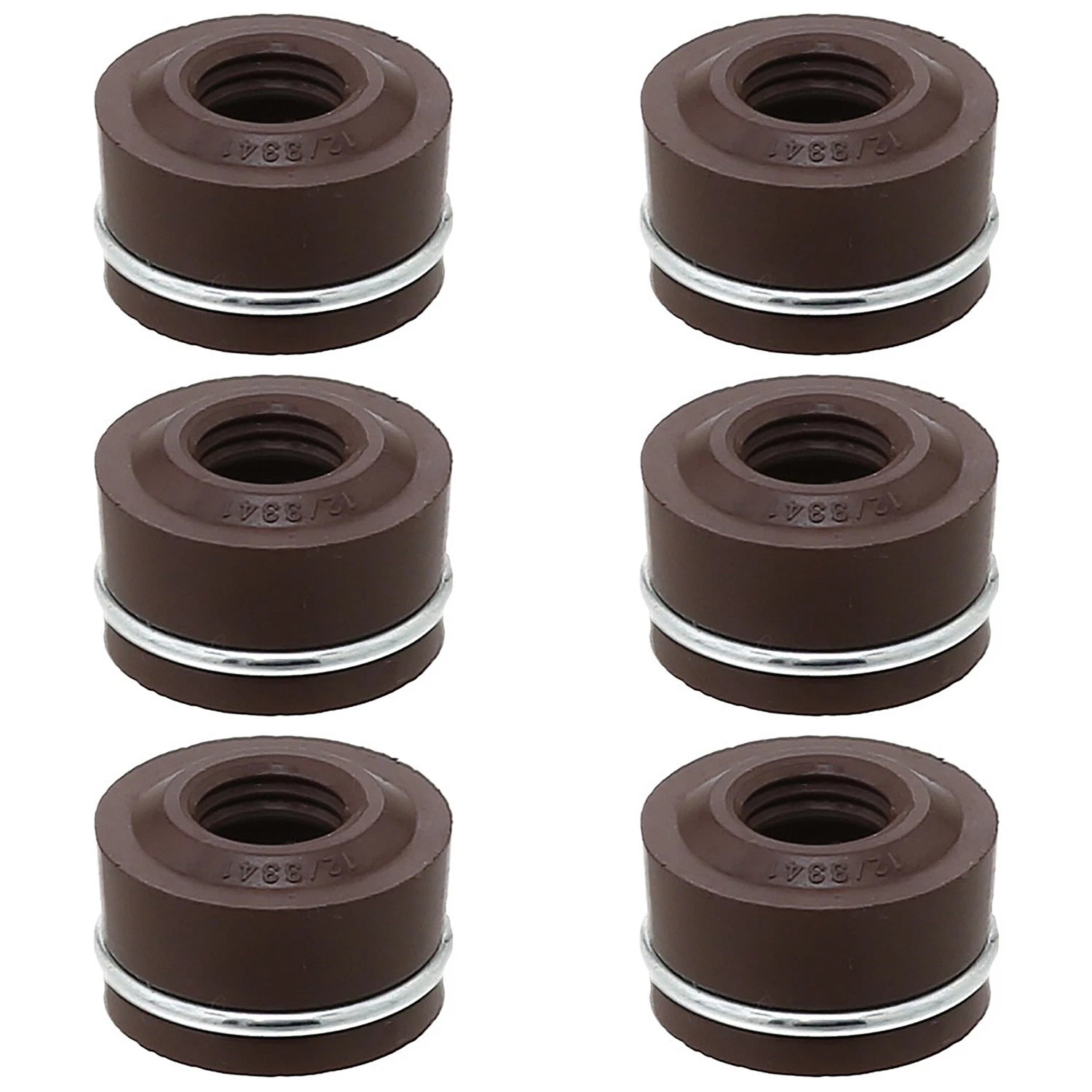 Set of 6 Engine Valve Stem Oil Seals for Mercedes W201 190E W126 350SDL