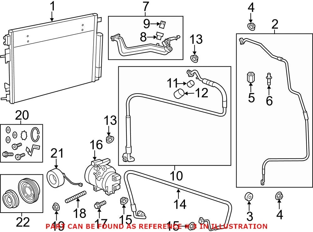A/C Hose Assembly Seal Line O-Ring for Chrysler Dodge Jeep (OEM)