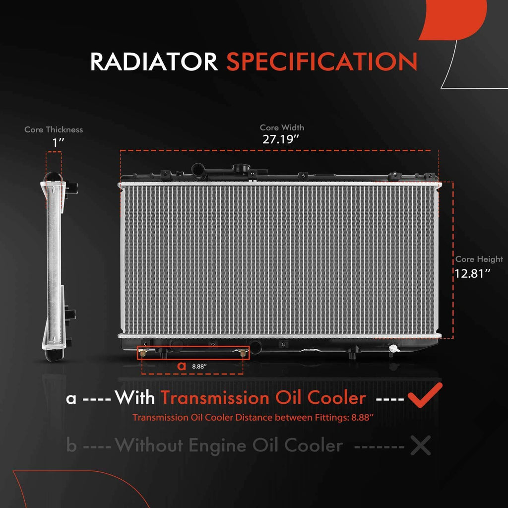 Radiator With Oil Cooler for Toyota Paseo Tercel (1991–1995)