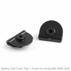 2X Battery Left Side Cover ABS Clips for Harley Sportster XL883 XL1200 (2004–2018)
