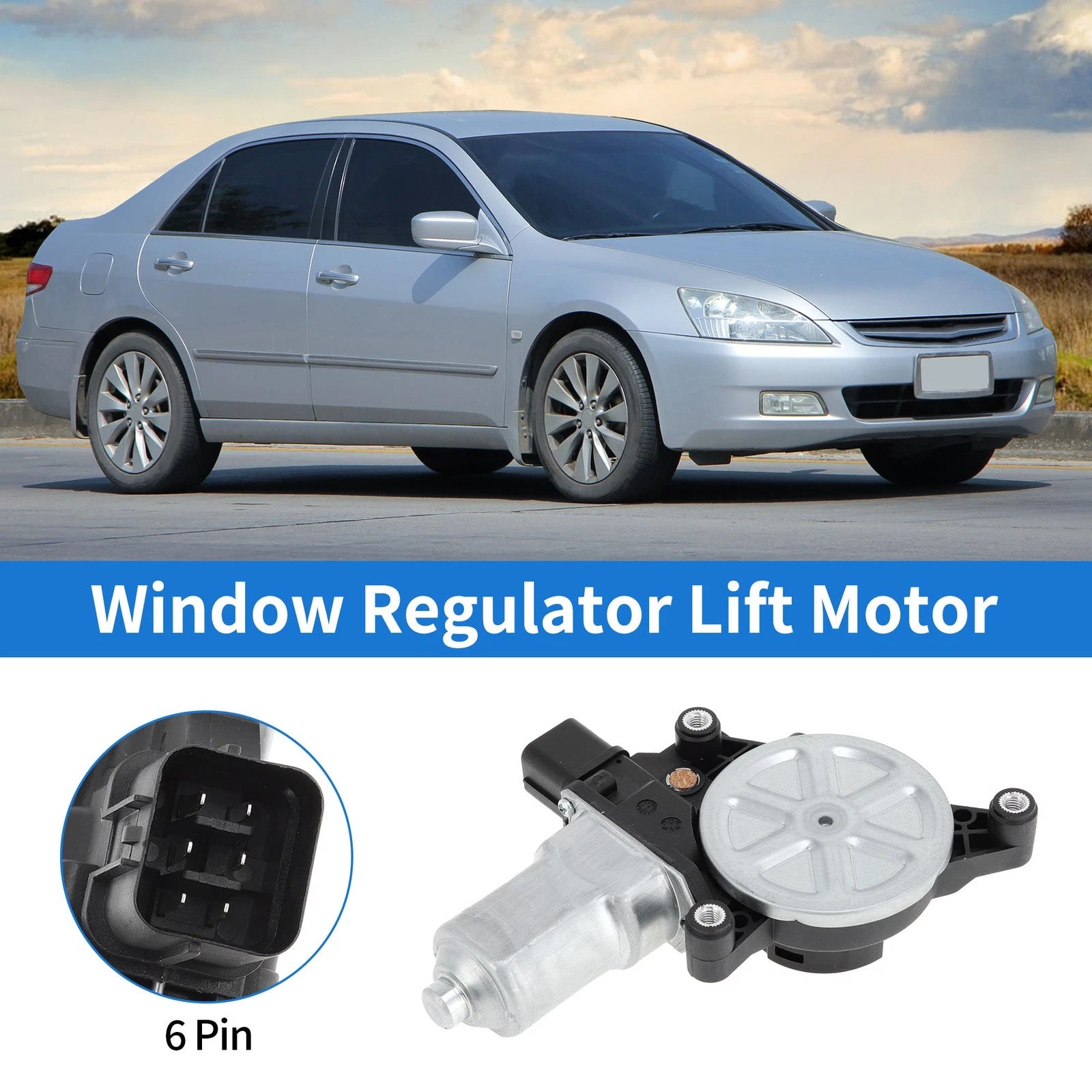 Power Window Regulator Lift Motor for Honda Accord (2003–2007) No.742827/72250SECA01