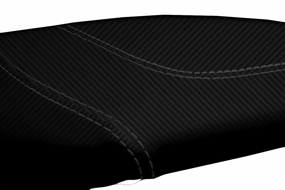 Console Lid Armrest Cover for Ford F150 Lariat (1997–2003) Carbon Fiber Black