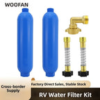 Water Filter Cartridge for RV Marine Applications (with Bendable Hose Protector)