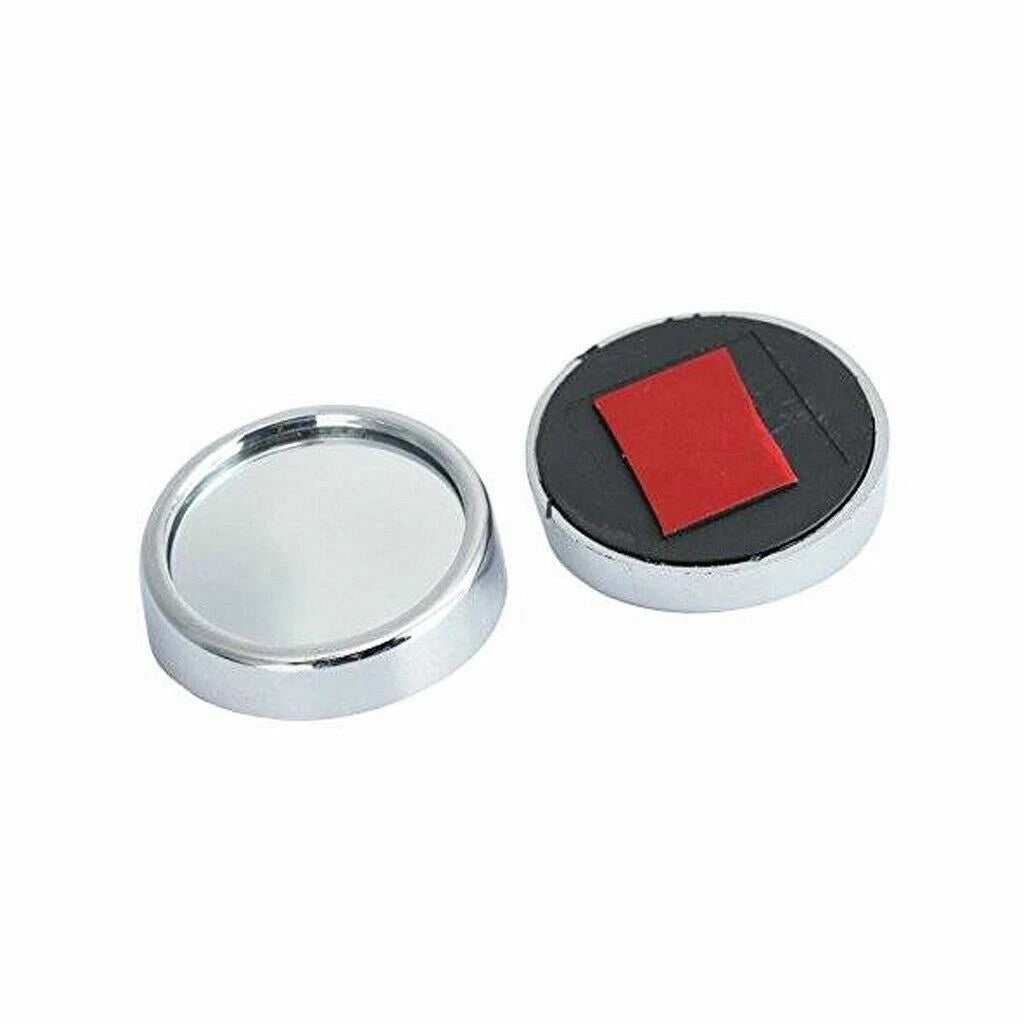 2" ABS Silver Rear Blind Spot Convex Round Mirror for Rear Wide View (-)