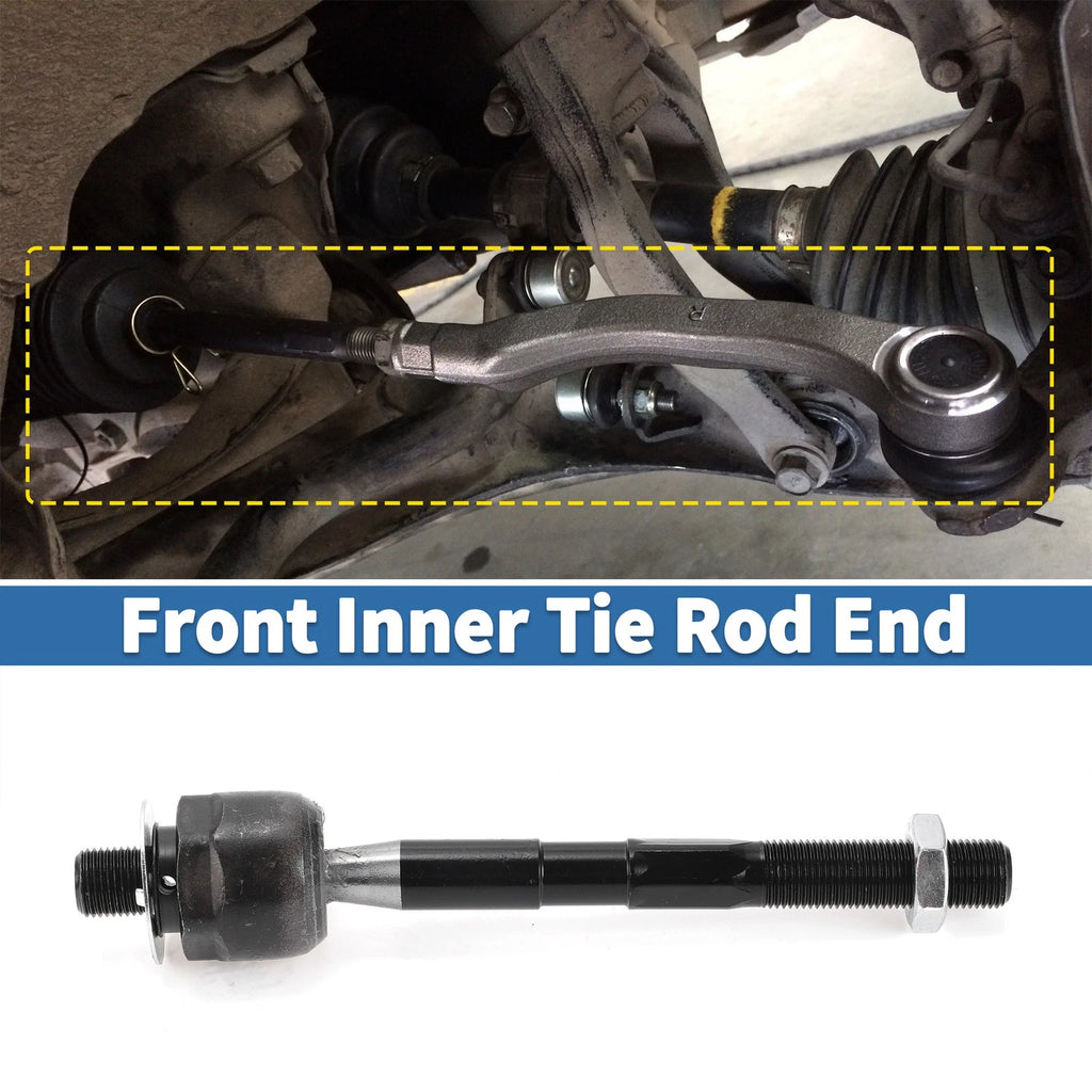 2X Front Inner Tie Rod End Links for Kia Sorento, Hyundai Santa 