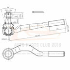 Set of 8 Front Ball Joints Tie Rods Suspension Kit for Toyota Tacoma (1995–2004)