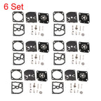 Set of 6 Carburetor Rebuild Kits for Stihl HS45 FS55 FS38 BG45 (RB-100 C1Q)
