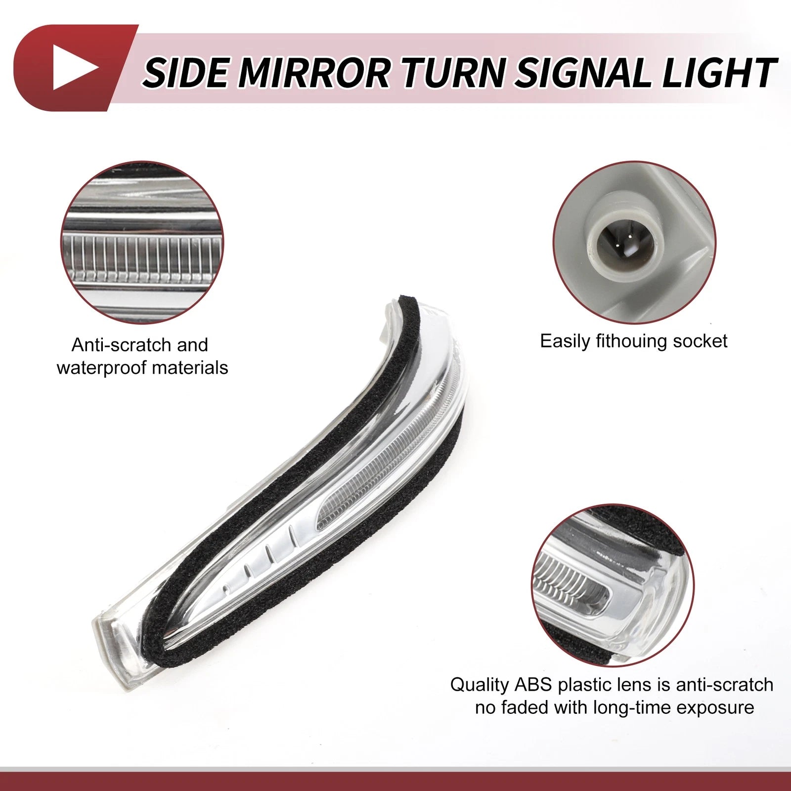 LED Turn Signal Light for Hyundai Santa Fe (2013–2016) Left No. 876132W000