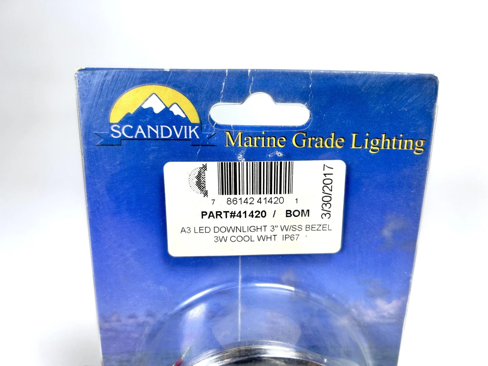 A3 LED Downlight 3'' for Scandvik 41420 (Cool White, Stainless Steel Bezel)