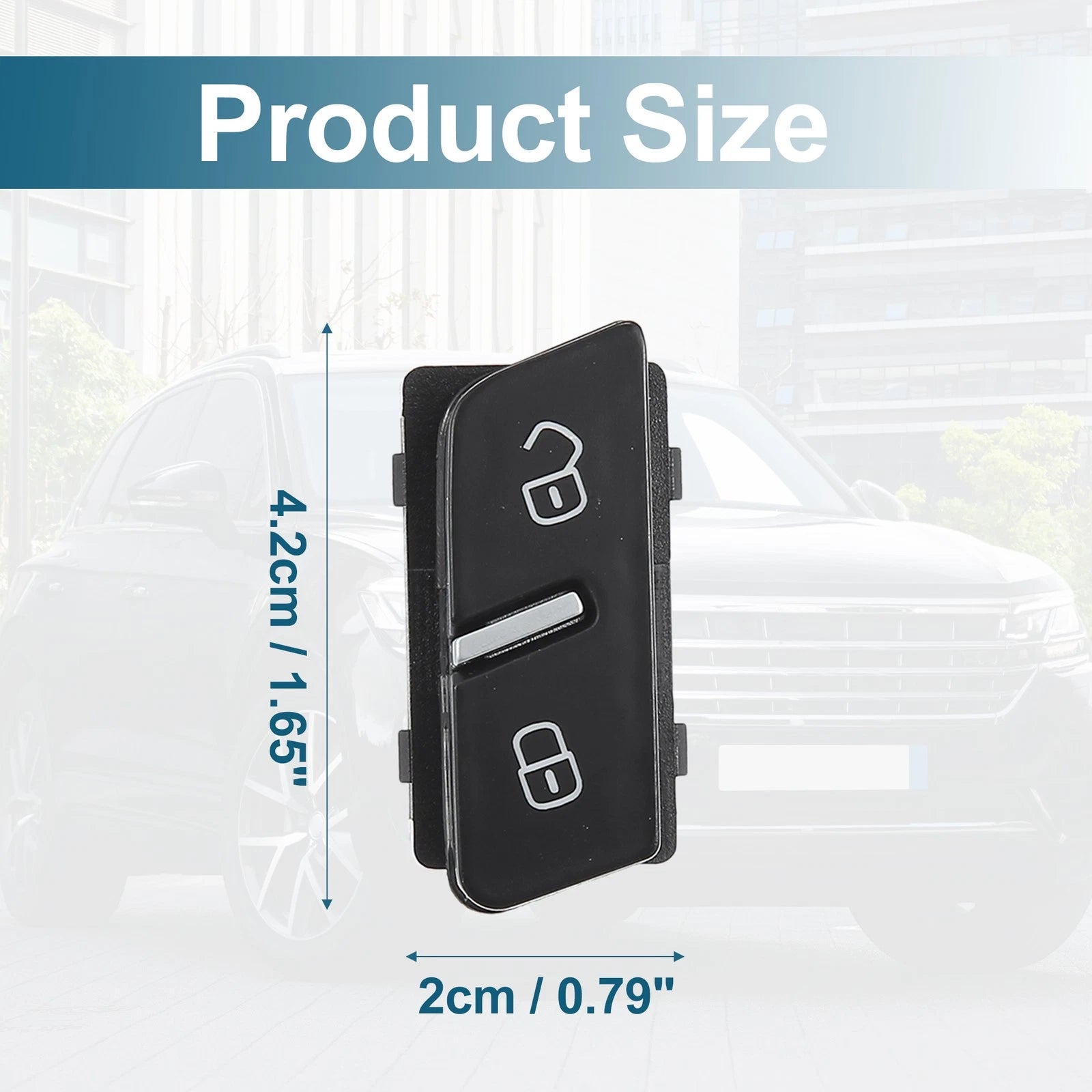 1Pcs Door Lock Switch Button for Volkswagen (2010–2018) No. 7P6962125A