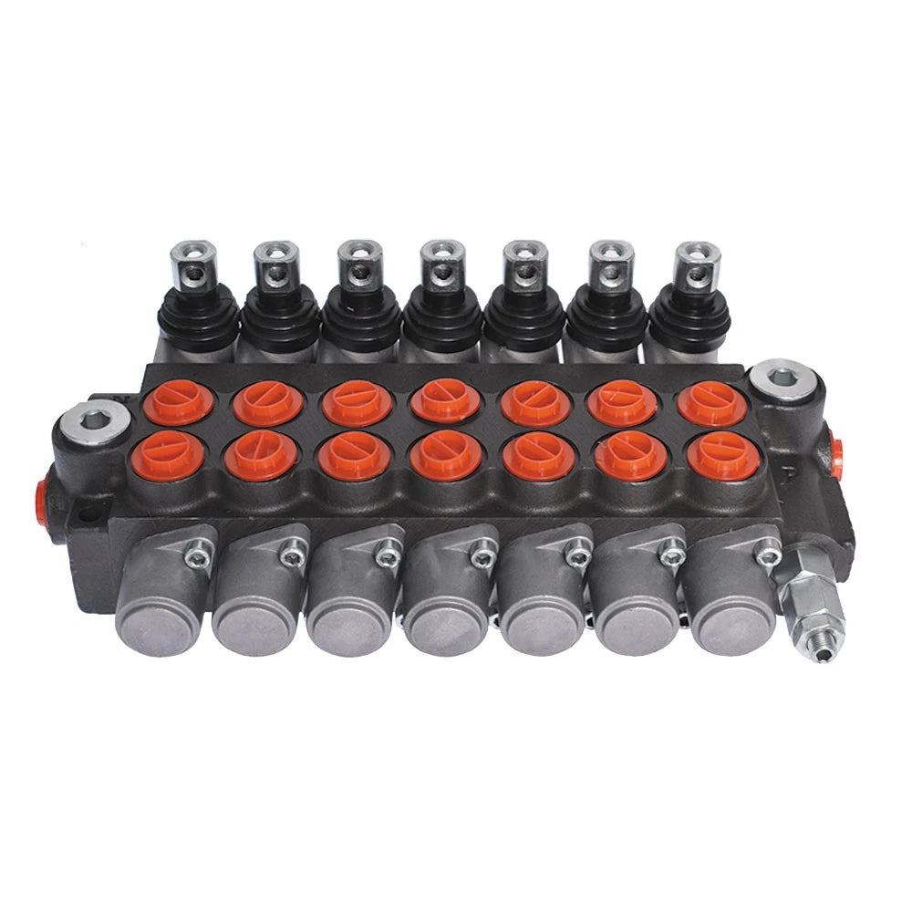 7 Spool Hydraulic Monoblock Control Valve for SAE Ports (11 GPM)