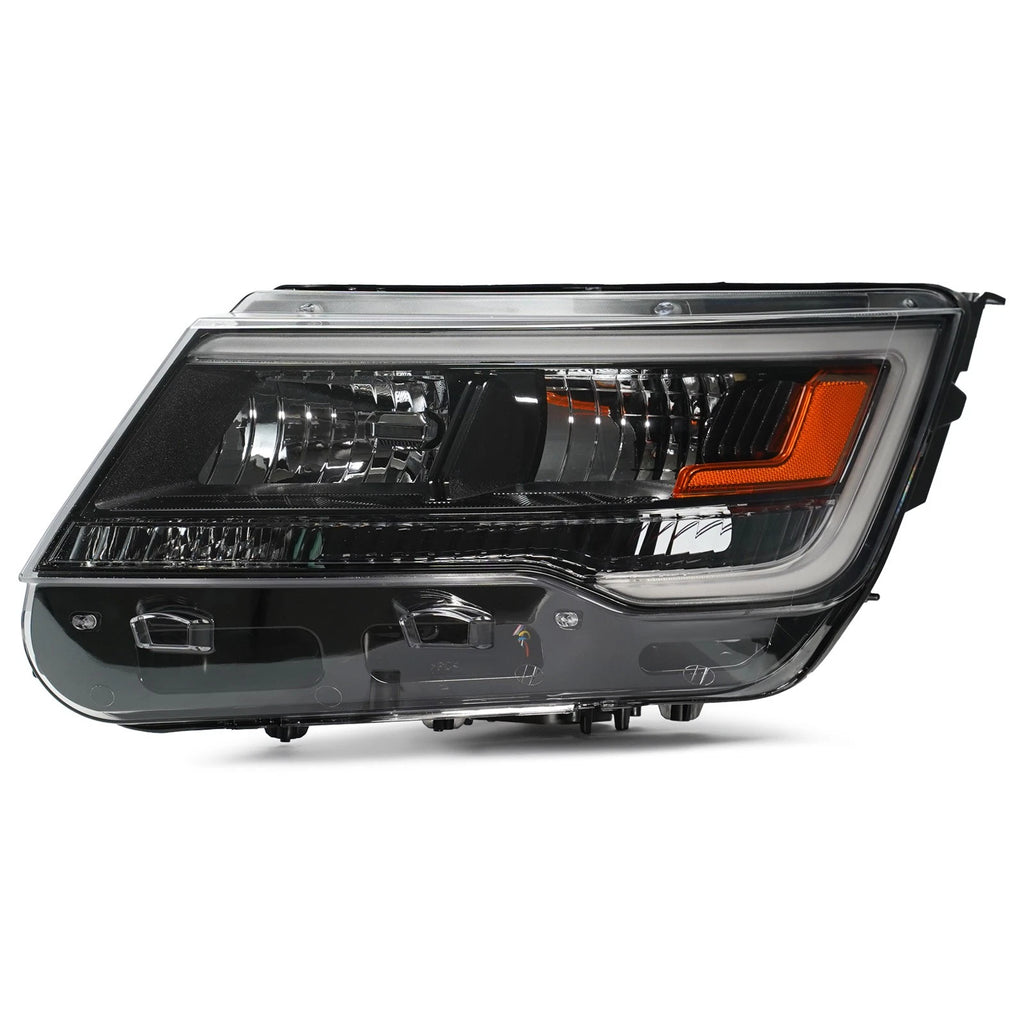 Set of 2 Halogen Headlights for Ford Explorer (2016–2018) w/ Police Interceptor