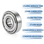6304ZZ Deep Groove Ball Bearing for Scooter Skateboard Wheel (20x52x15mm)