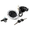 Ignition Switch Gas Cap Cover Seat Lock Key Set for Kawasaki Ninja ZX6R (2013–2018)