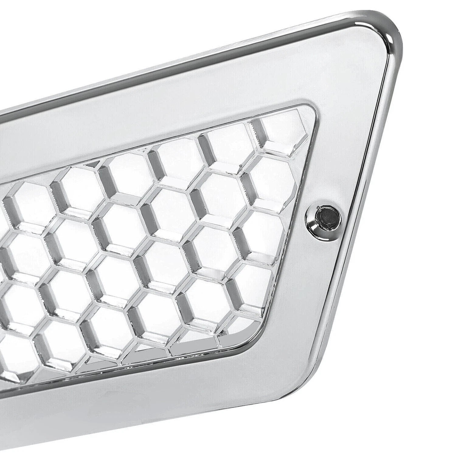 Set of 2 Chrome Hood Side Vent Grilles for Volvo VNL (2004–2016)