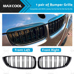 Bumper Grille for BMW 4 Series F32 F33 F36 M3 F80 M4 (2014–2020) Gloss Black