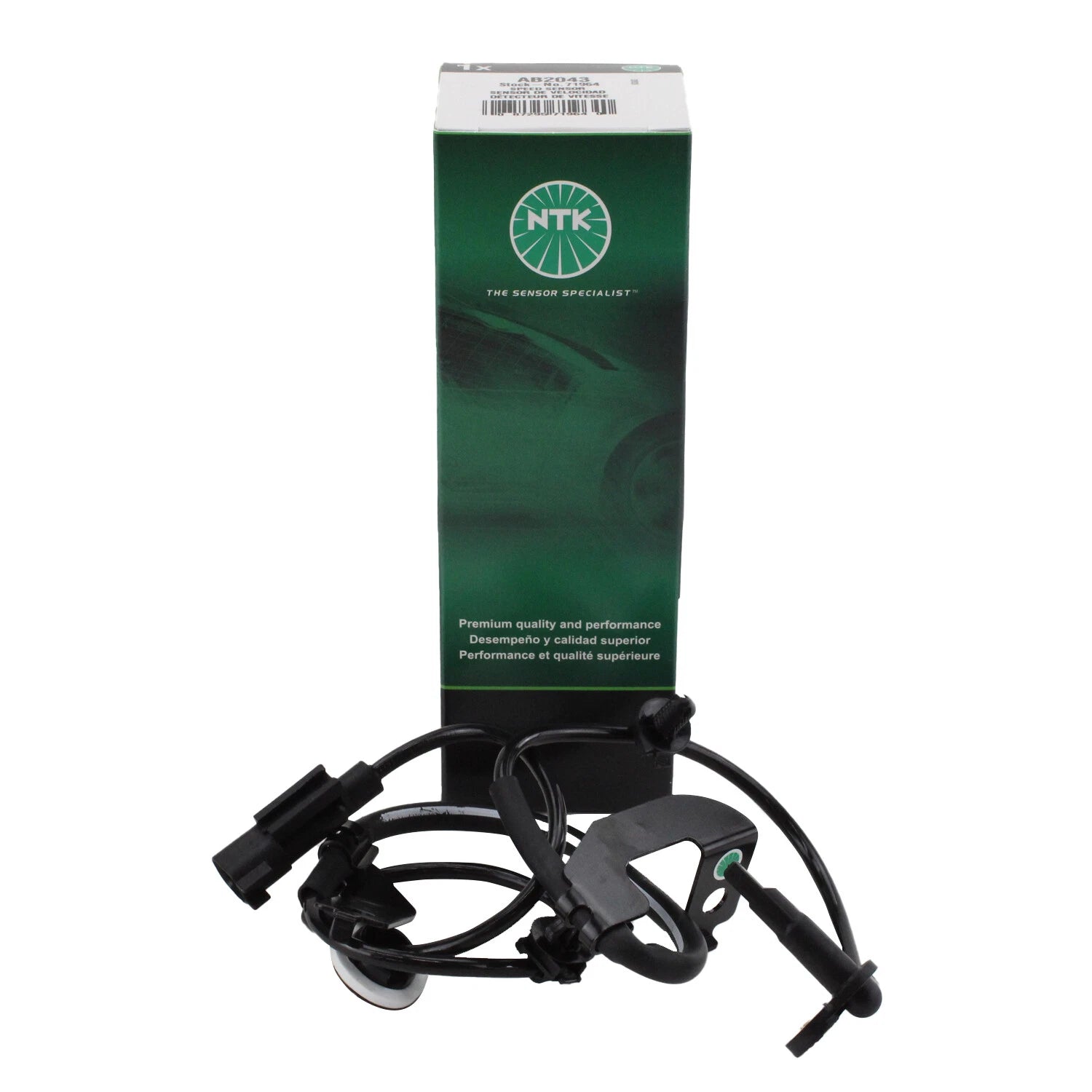 NTK Front Driver Left ABS Wheel Speed Sensor for AB2043