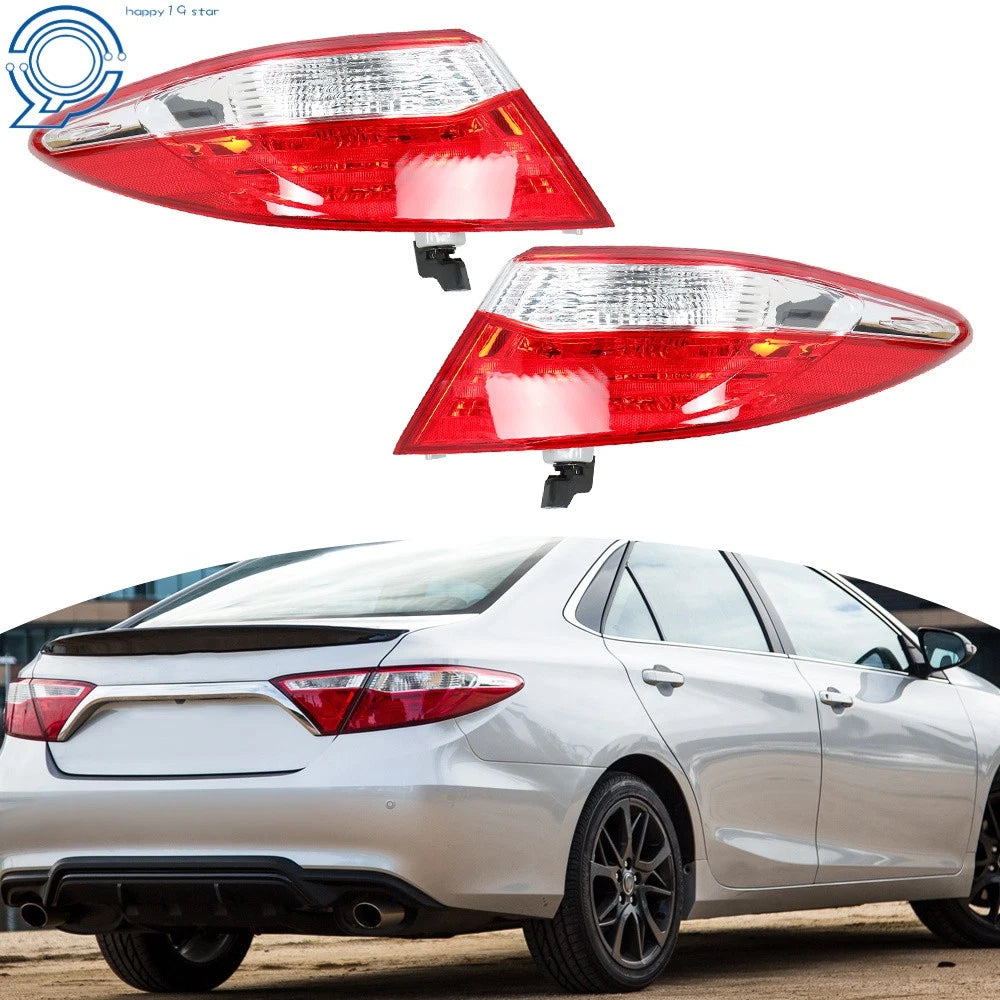 Set of 2 Tail Lights for Toyota Camry (2015–2017) Outer Replacement