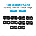 10x AN6 Nylon Braided Stainless Fuel Oil Line Hose Clamp for Universal