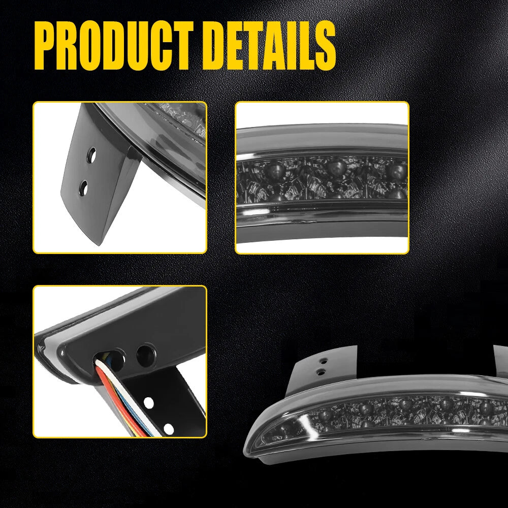 LED Turn Signal Brake Tail Lights for Harley Davidson 48 72 XL Iron
