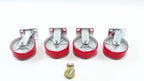 Set of 4 Heavy Duty Casters for Automotive Use