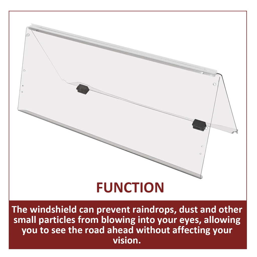 Folding Windshield for Yamaha Drive G29 (2007–2016) Clear Windscreen