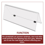 Folding Windshield for Yamaha Drive G29 (2007–2016) Clear Windscreen