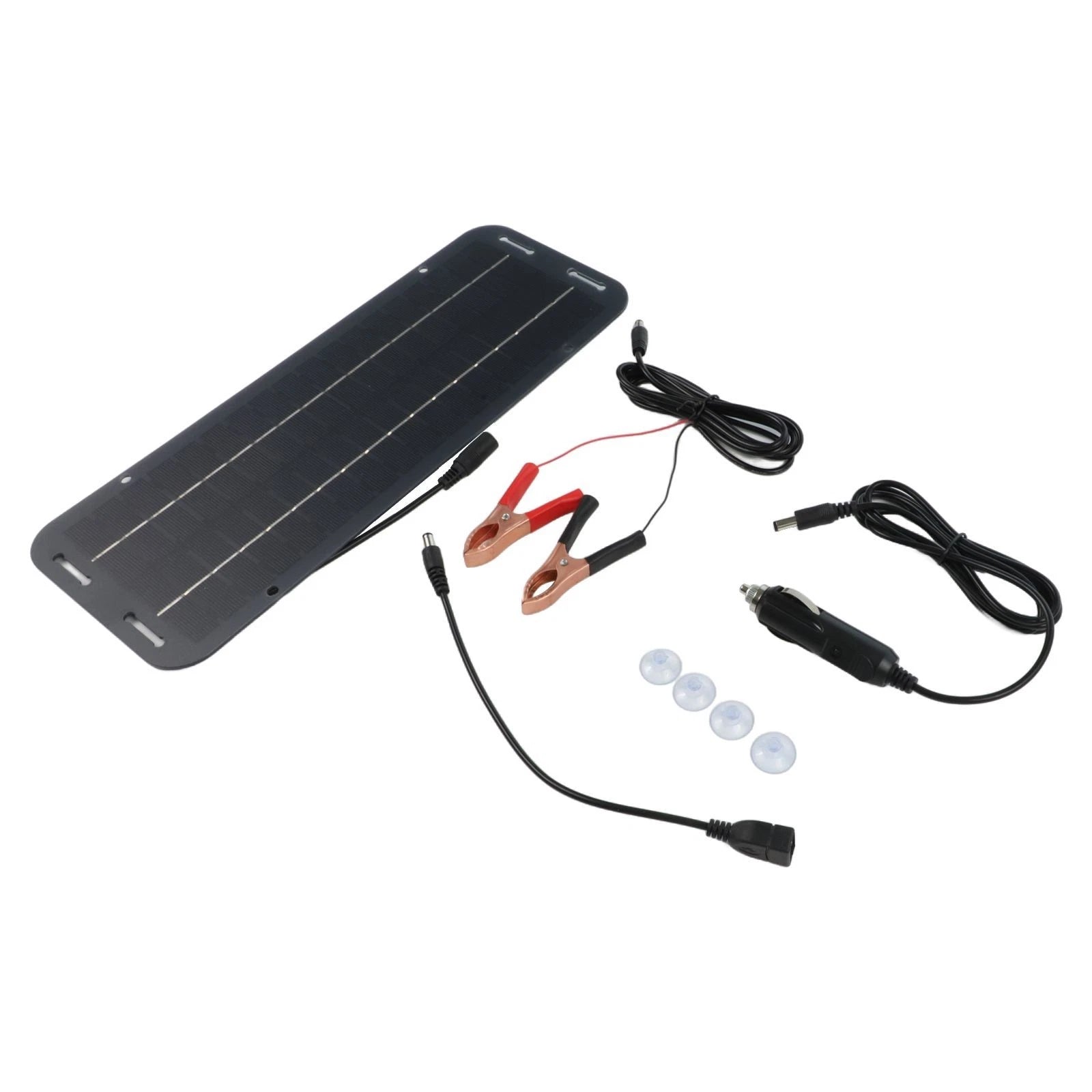 12V 30W Portable USB Solar Panel for Car Boat Maintainer