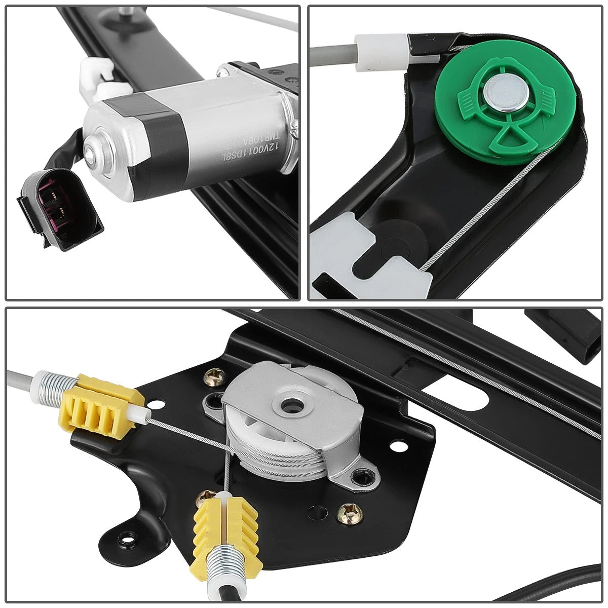 Power Window Regulator w/Motor for BMW E46 325i 328i 330i (1999–2005)