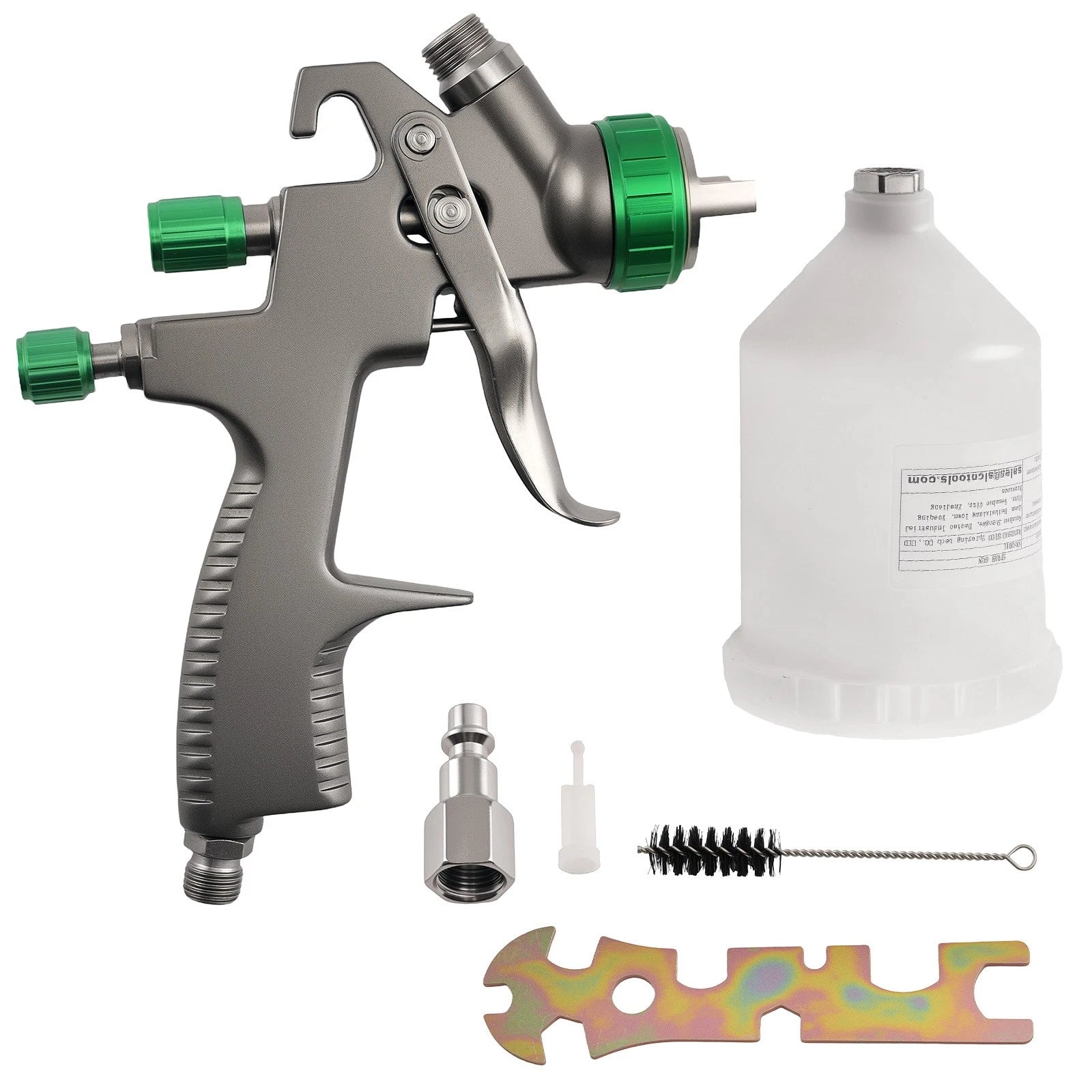 LVLP Auto Gun 1.3mm for Paint Work (600ml Cup, Pressure Regulator)