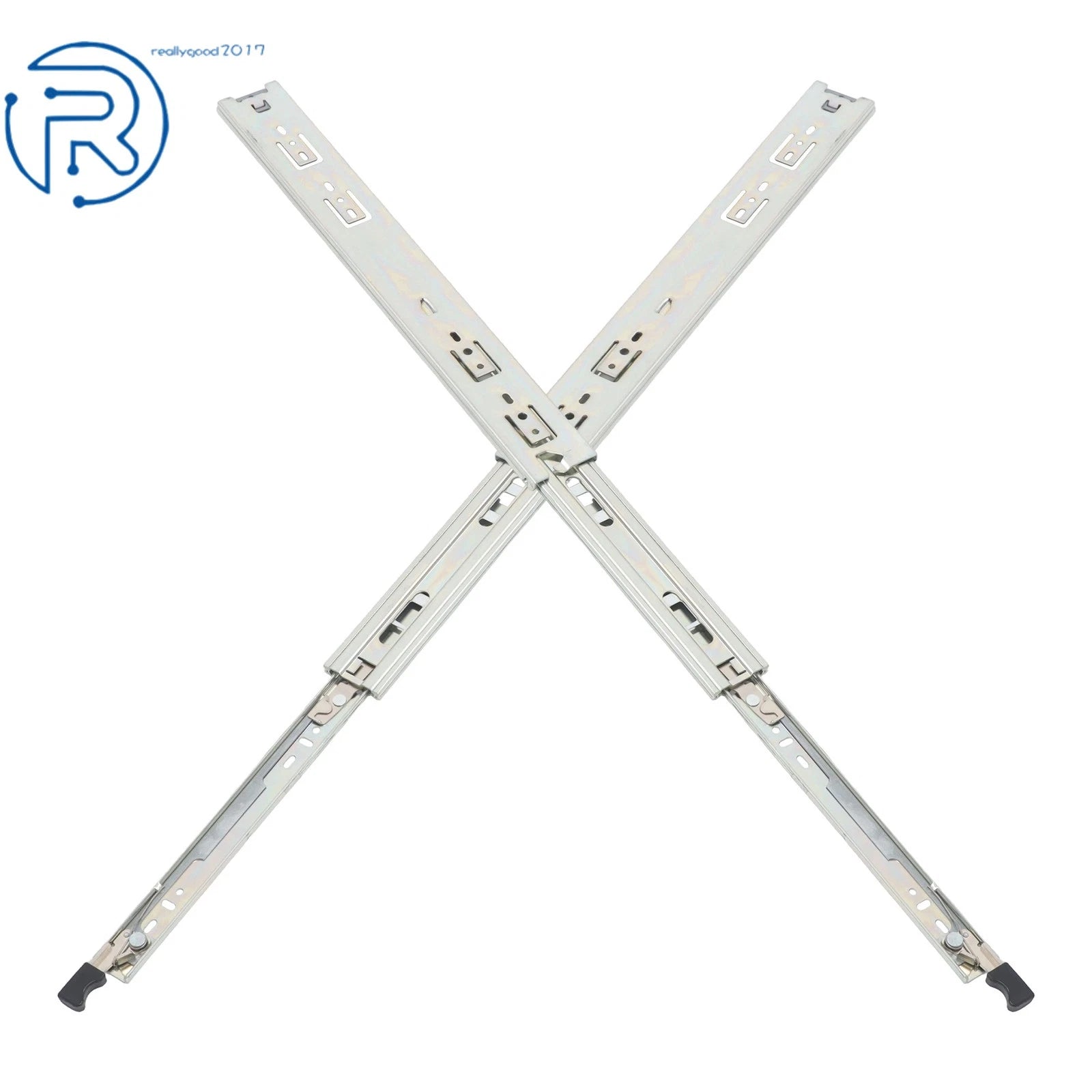 Set of 2 Heavy Duty Drawer Slides for Universal Use (18 Inch)
