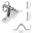 Adjustable Tilt Deck Hinge for Yacht Boats Kayaks (Stainless Steel)