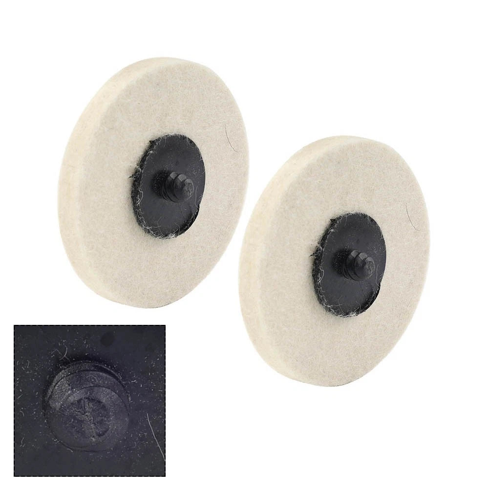 Set of 4 Wool Felt Polishing Wheel Buffing Pads for Automotive Use