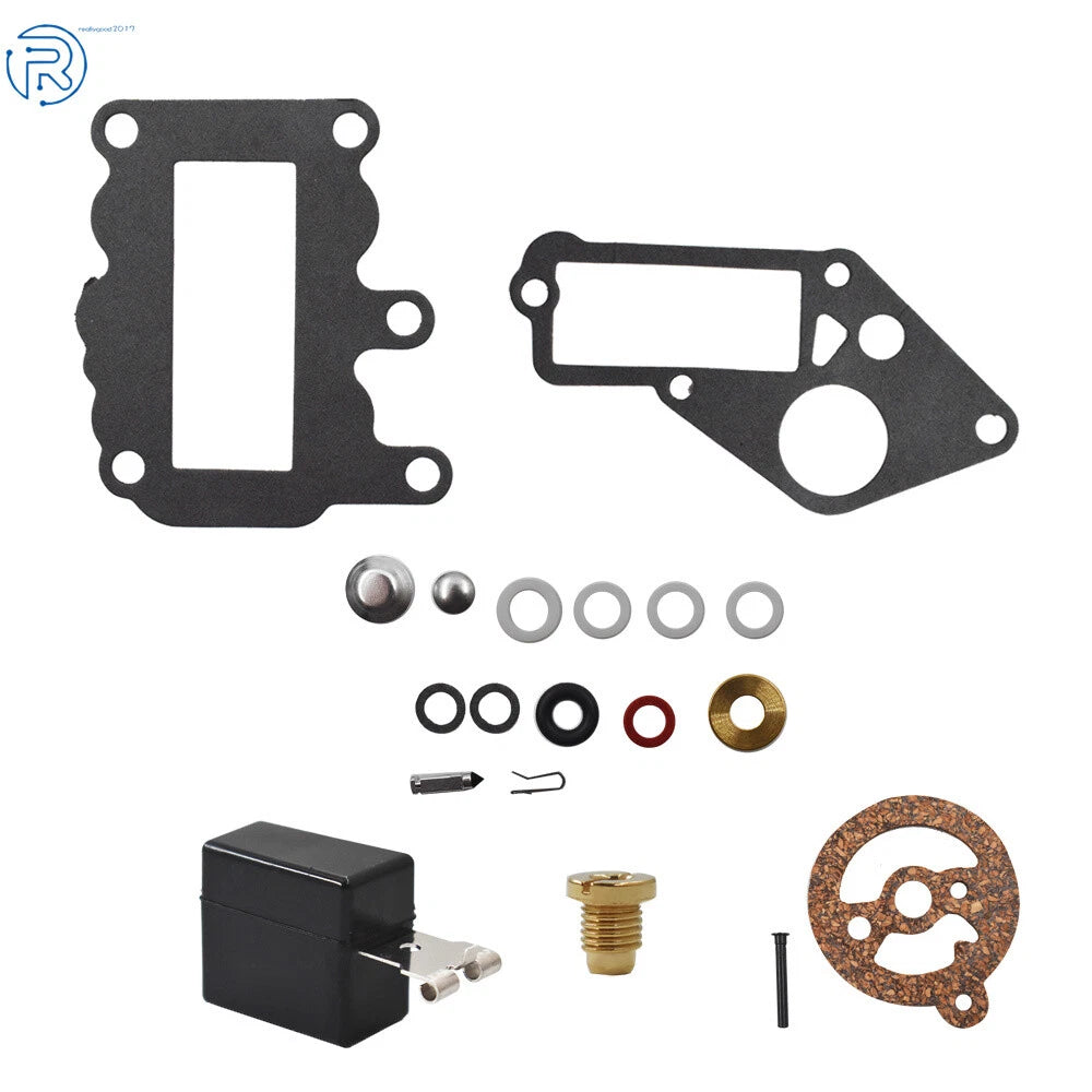 Carburetor Kit with Float for Johnson Evinrude Outboard 9.5 (1964-1973)