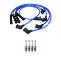 NGK 7mm Wire Set 4 Platinum Spark Plug Kit for Mazda B2600 MPV (1989–1993)