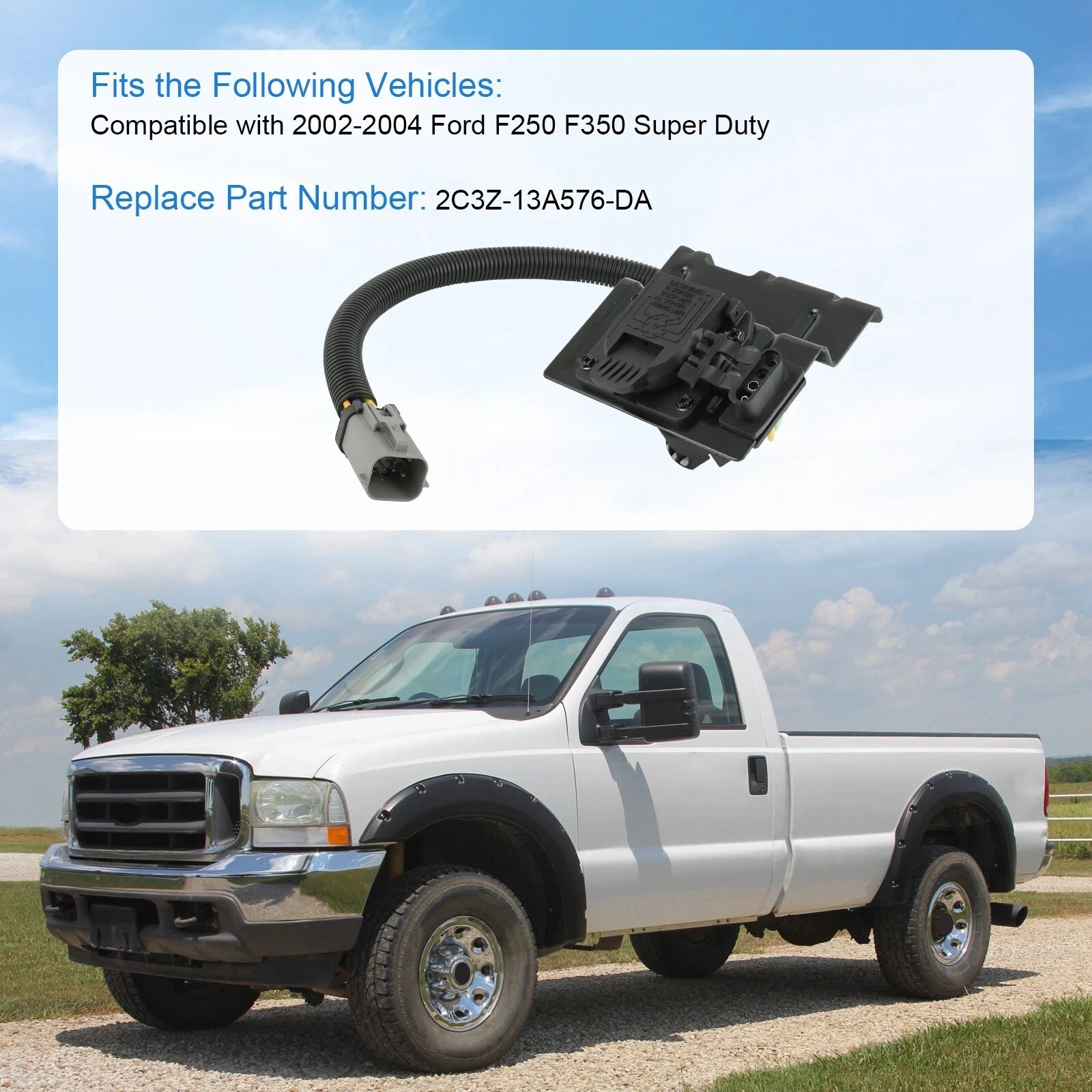 Trailer Tow Wiring Harness for Ford F-250 F-350 Super Duty (2002–2004)