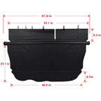Rear Trunk Cargo Cover Security Shade for Toyota Land Cruiser Prado (2010–2018)