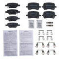 8pcs Ceramic Brake Pads Set for Saturn Aura (2007–2009) D1160 D1033