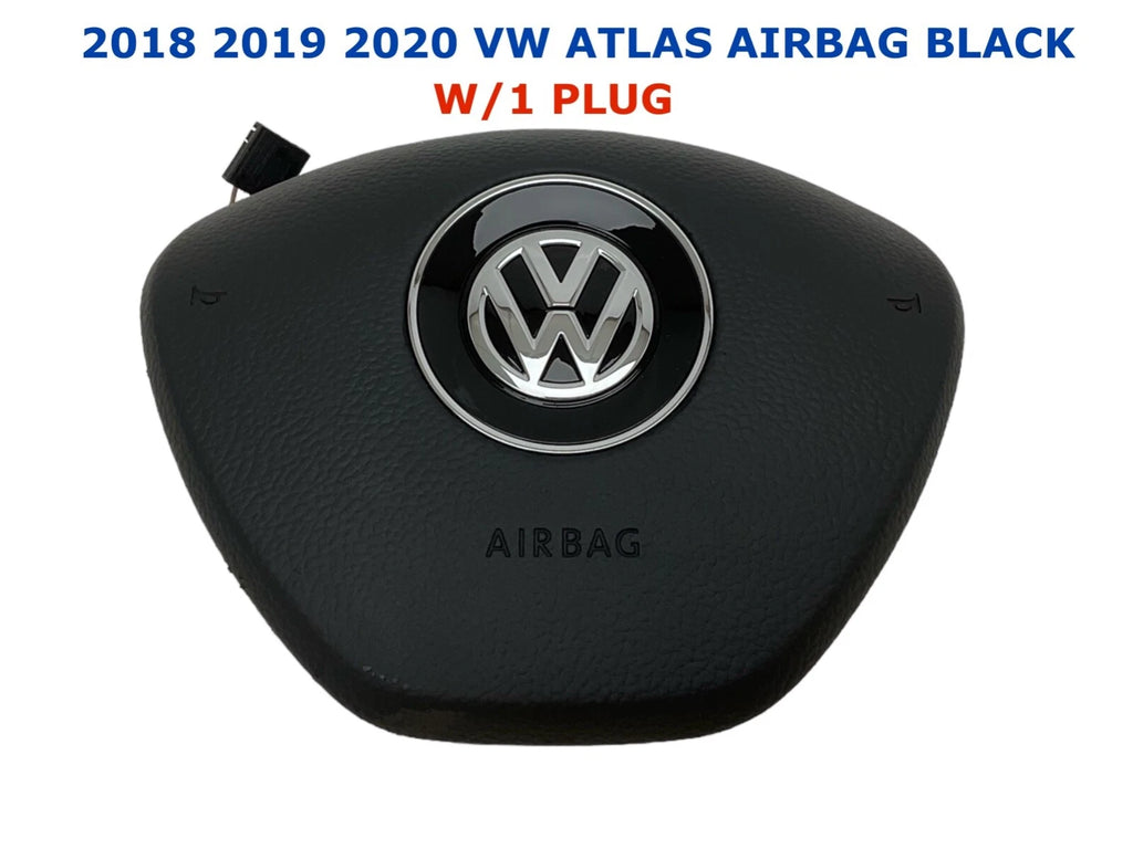 Driver Wheel Airbag for VW Atlas (2018–2020) BLACK W/1 PLUG 2G0.880.201.Q
